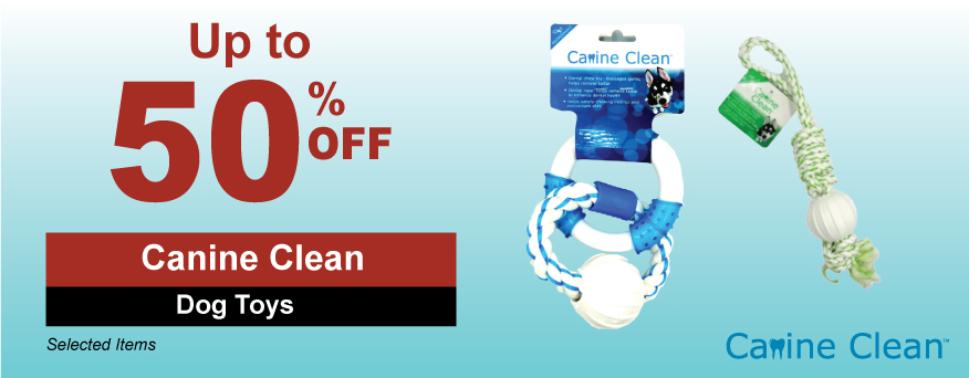 Canine Clean Dog Toys Promo